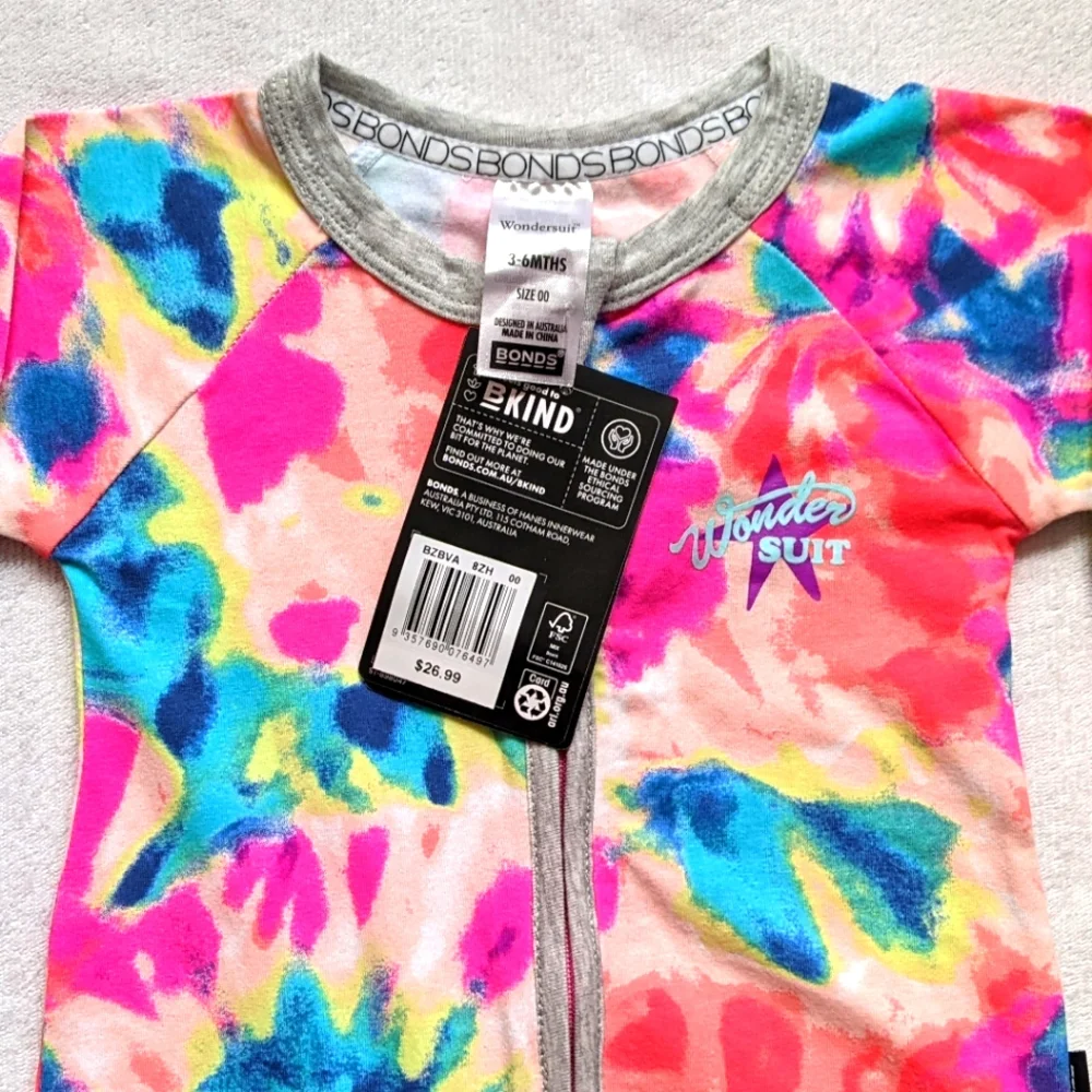 Bonds Zip Wondersuit NWT 3-6 months - Picture 2 of 2